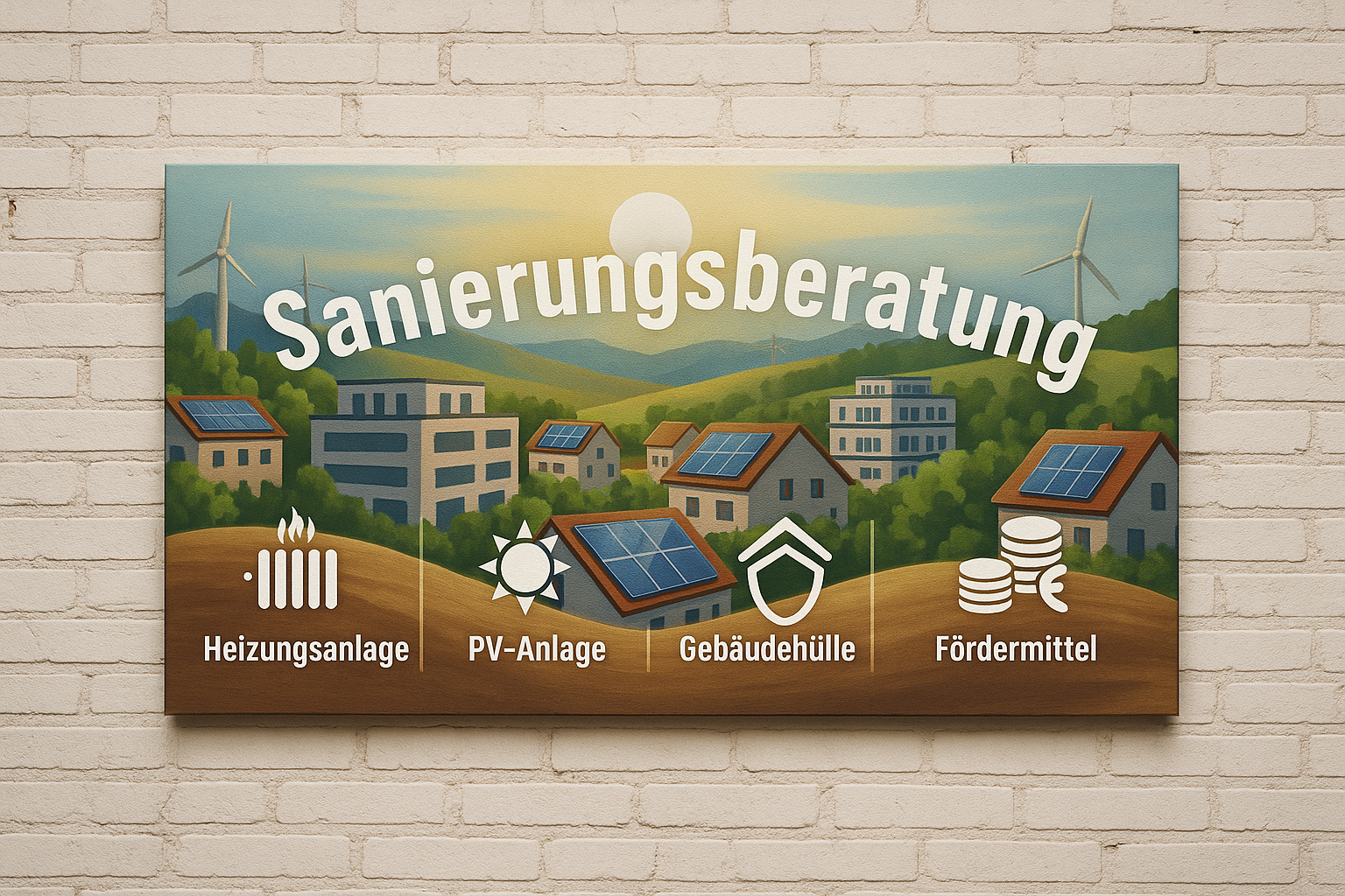 Sanierungsberatung mit Fokus auf Heizungsanlagen, PV-Anlage und Gebäudehülle